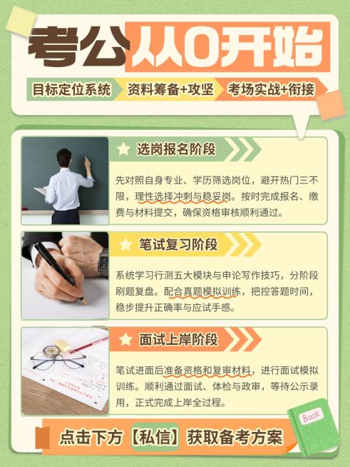 教育培训职业技能考公课程介绍拼图小红书配图预览效果