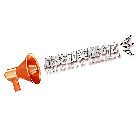 金融保险通用促销卖货喇叭元素标题文字