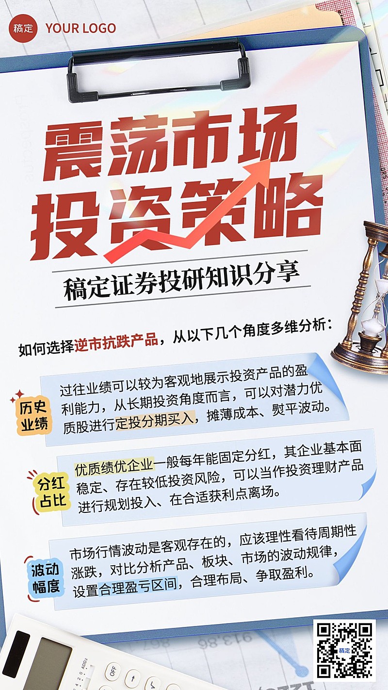 金融证券投资者教育投研知识科普手机海报