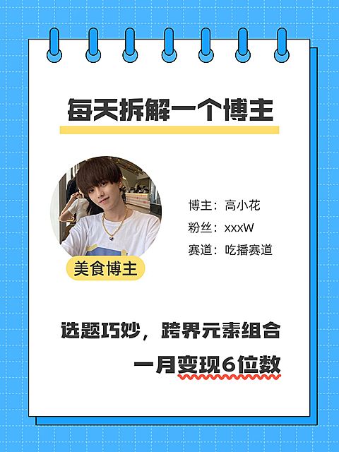自媒体博主拆解小红书封面