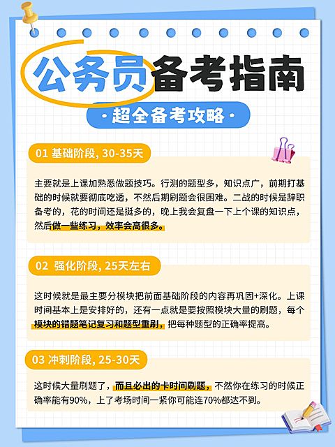 教育培训职业教育公务员备考攻略指南小红书配图