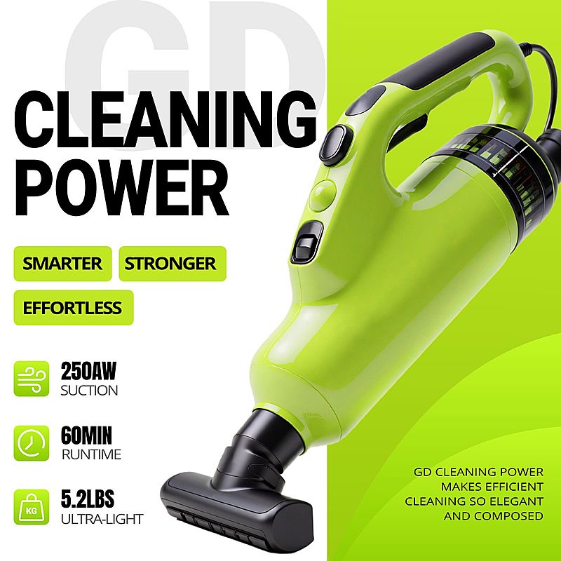 亚马逊商品主图绿色吸尘器数码家电AIGC