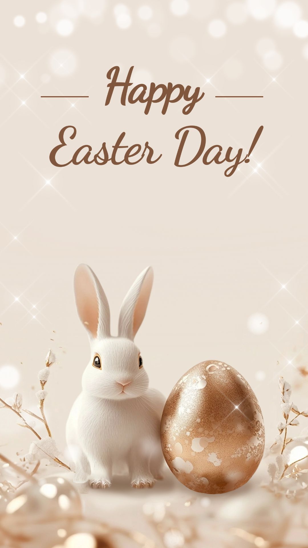 insMind Easter Greetings Cute Luxurious Bunny Instagram Story Image
