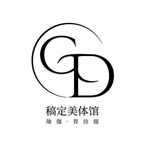 美体瑜伽健身运动字母组合LOGO
