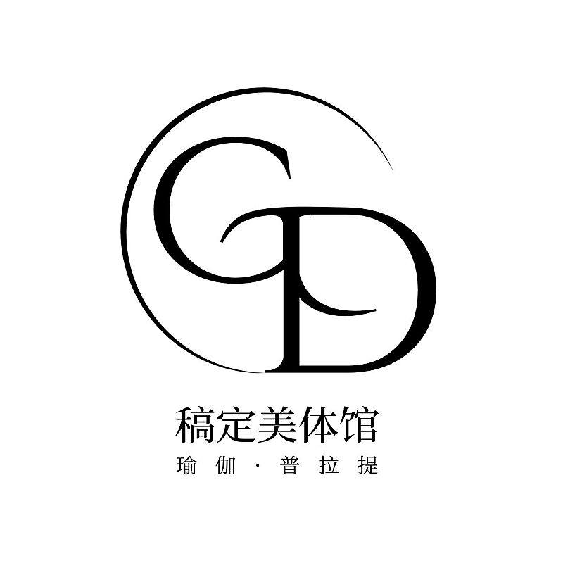 美体瑜伽健身运动字母组合LOGO