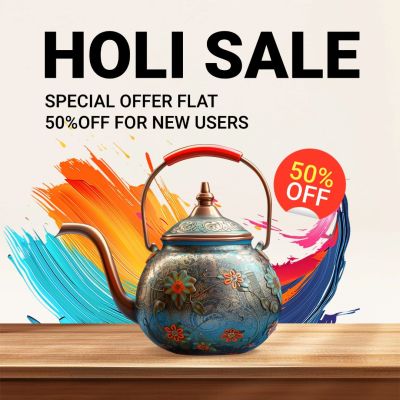 Holi Festival Home Kitchen Supplies Traditional Tea Kettle Sales Instagram Post Image