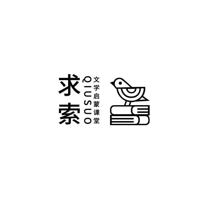 教育培训线条拟物LOGO预览效果