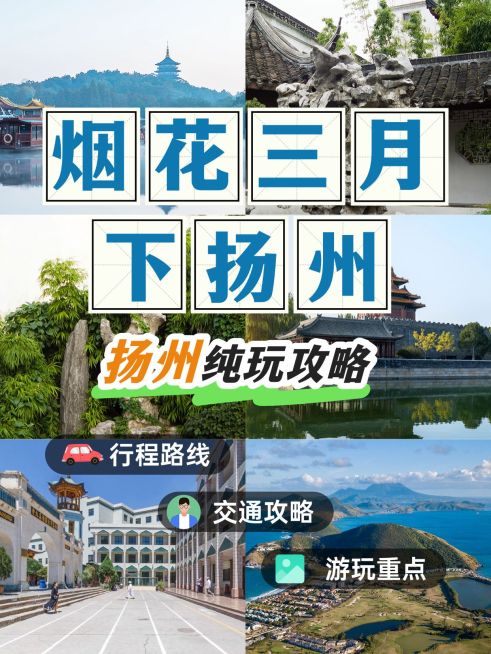 旅游攻略拼图宫格花字小红书封面预览效果