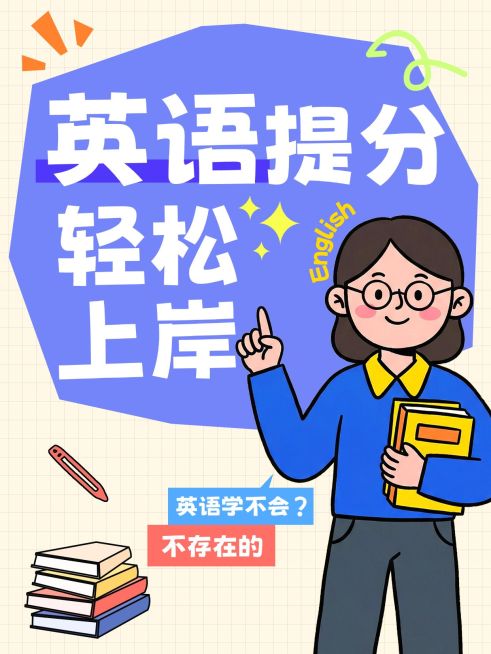 教育培训英语提分技巧分享小红书封面预览效果