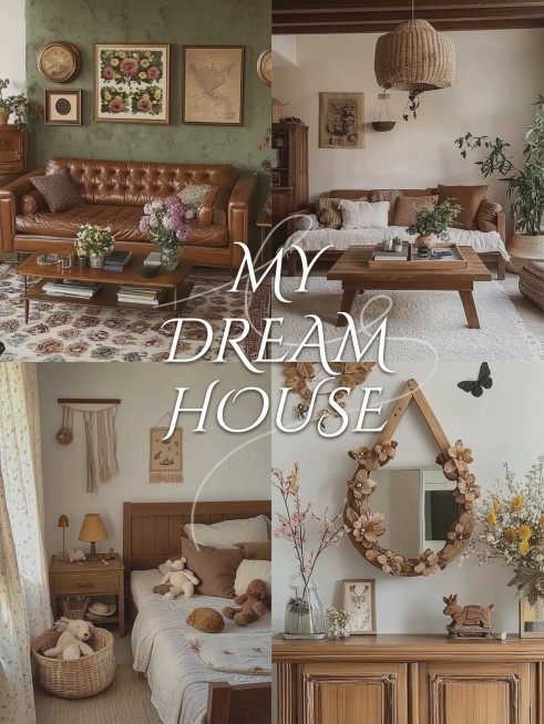 家居软装中古装修攻略指南小红书封面aigc预览效果