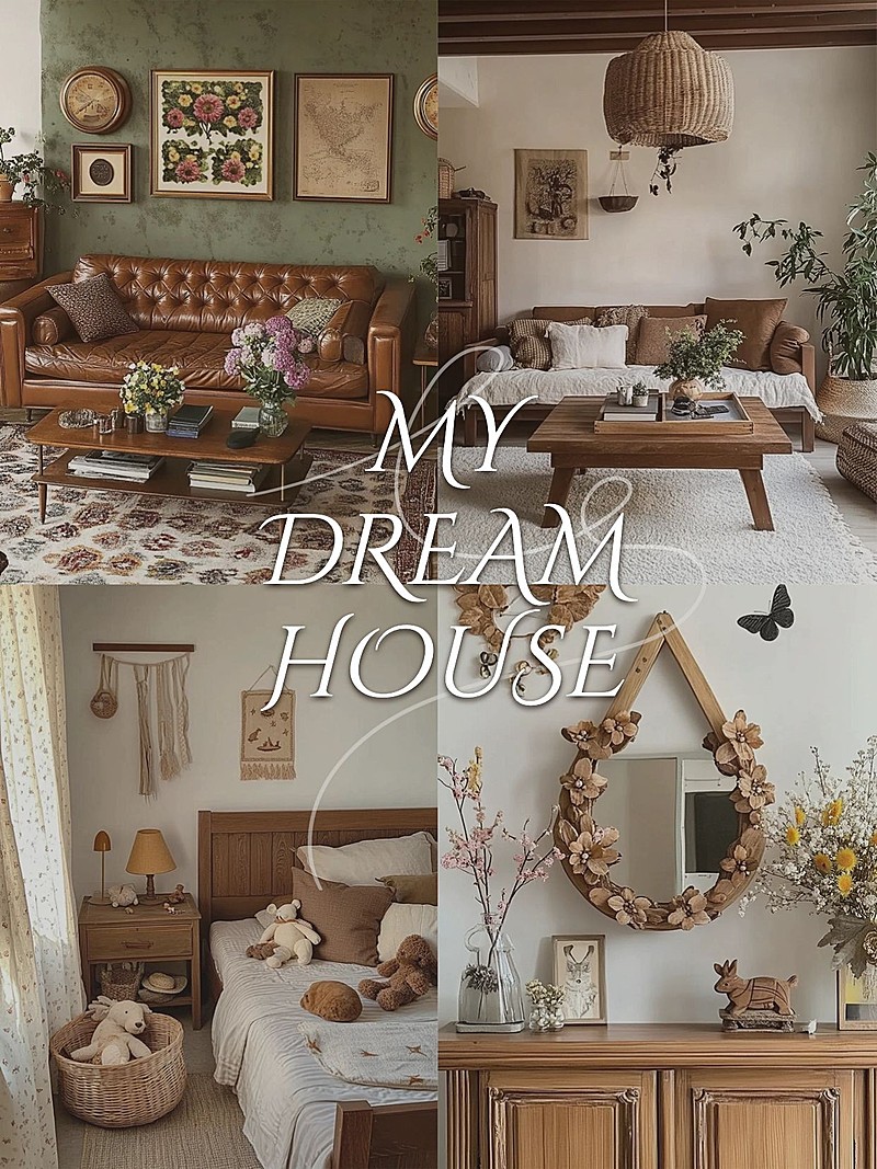 家居软装中古装修攻略指南小红书封面aigc