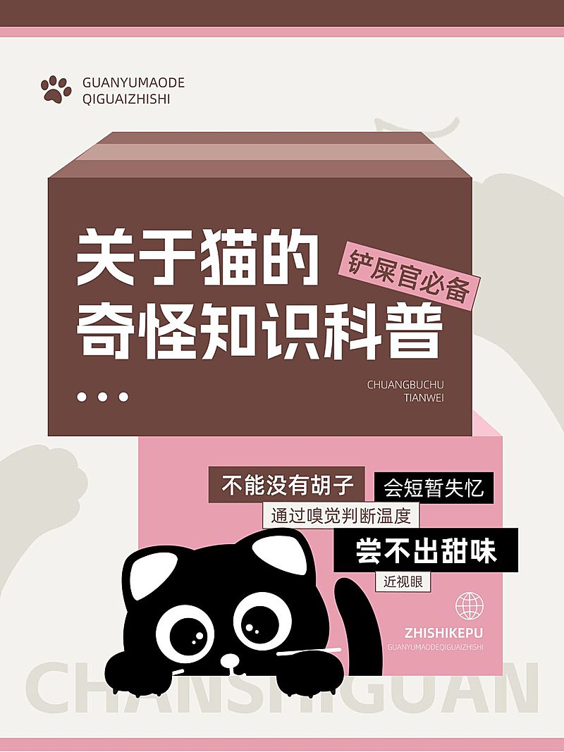 宠物知识科普爆款吸睛大字小红书封面