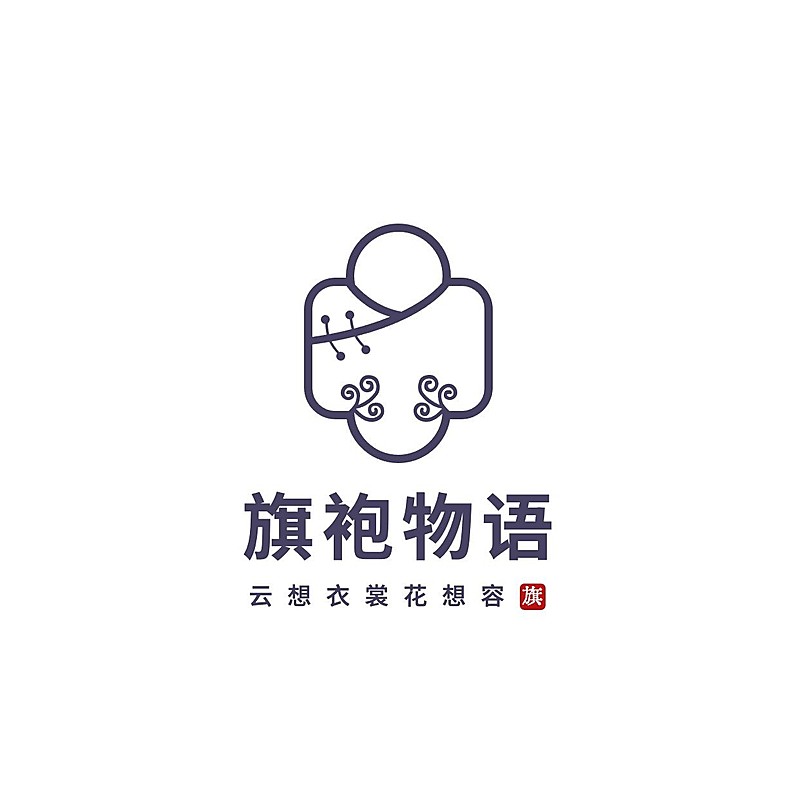 服饰行业线条拟物LOGO