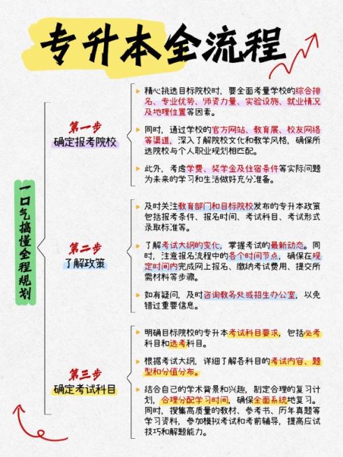 教育专升本攻略指南思维导图小红书配图预览效果