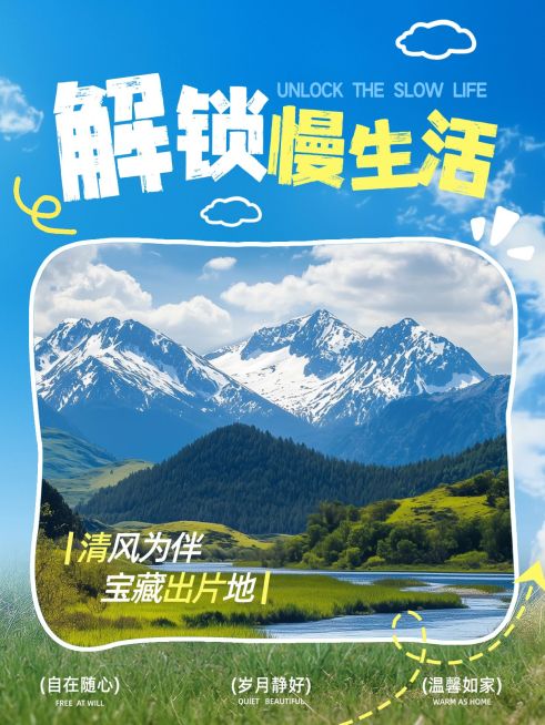 旅游出行攻略旅游胜地推荐小红书封面预览效果