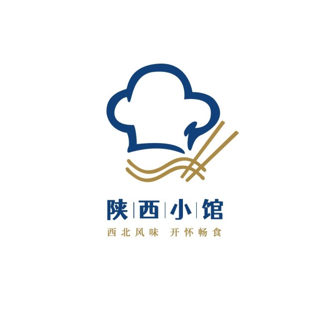 餐饮美食线条拟物LOGO预览效果