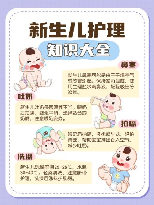 母婴亲子知识科普新生儿护理小红书配图预览效果