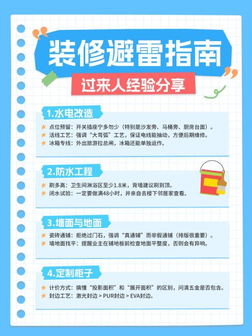家居装修注意事项装修避雷指南小红书配图预览效果