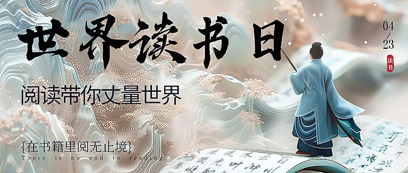 世界读书日节点祝福宣传推广公众号首图
