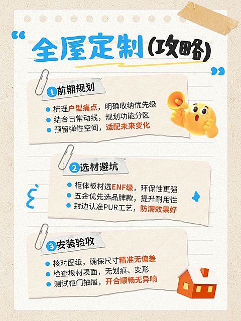 家居装修全屋定制攻略分享小红书配图