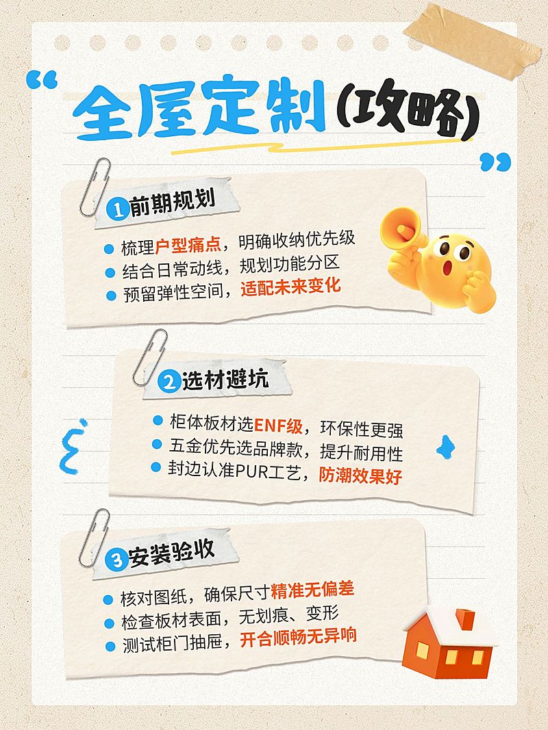 家居装修全屋定制攻略分享小红书配图