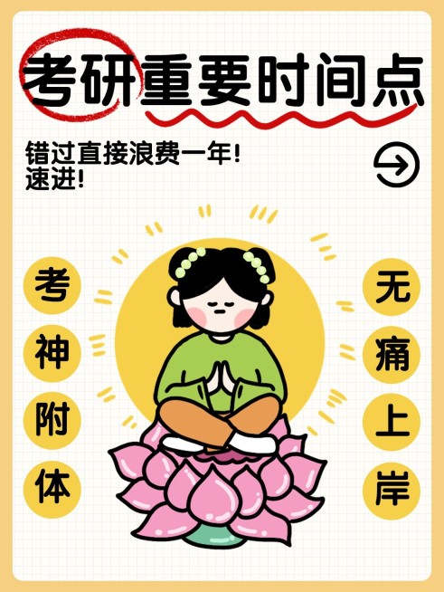 考研时间点考神附体小红书封面预览效果