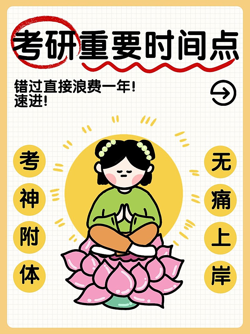 考研时间点考神附体小红书封面