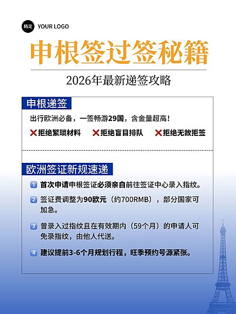 出国旅游签证过签攻略分享小红书配图