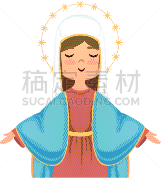 图标,圣玛丽,耶稣降生,母亲,概念象征,女人,古董