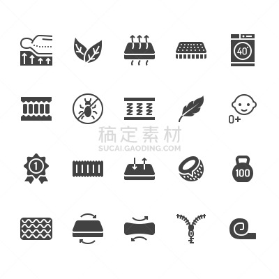 床上用品,绘画插图,符号,床垫,计算机图标,尘螨,固体,脊柱,房地产,支撑