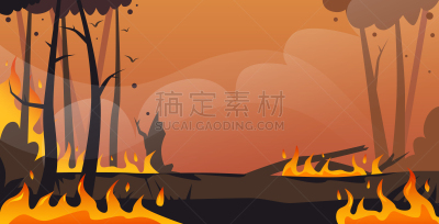 环境,橙色,危险,概念,全球变暖,森林火灾,干的,树林,火焰,水平画幅