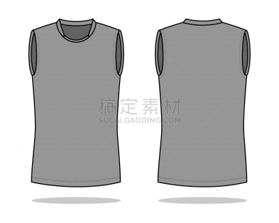空白的,背心,灰色,矢量,模板,用右手,纺织品,棉,泰国,聚酯