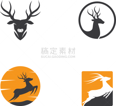 deer ilustration logo
