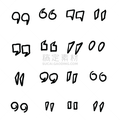 计算机图标,引号,逗号,动物手,违规停车罚单,短语,对称,演讲,绘制