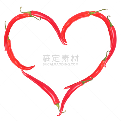 心型,椒类食物,白昼,白色,红色,冷,热,想法,爱