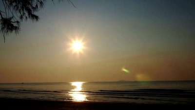海上日落