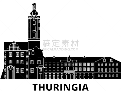 城市天际线,图林根州,德国,公寓,公园,自然美,河流,节日,旅行,布置
