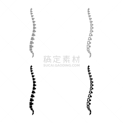矢量,轮廓,彩色图片,图像,计算机图标,动物脊椎骨,灰色,绘画插图,人,脊柱
