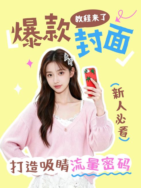 爆款封面流量密码攻略科普爆款吸睛小红书封面预览效果