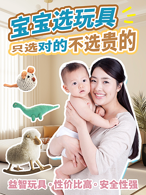 母婴亲子攻略指南小红书封面aigc
