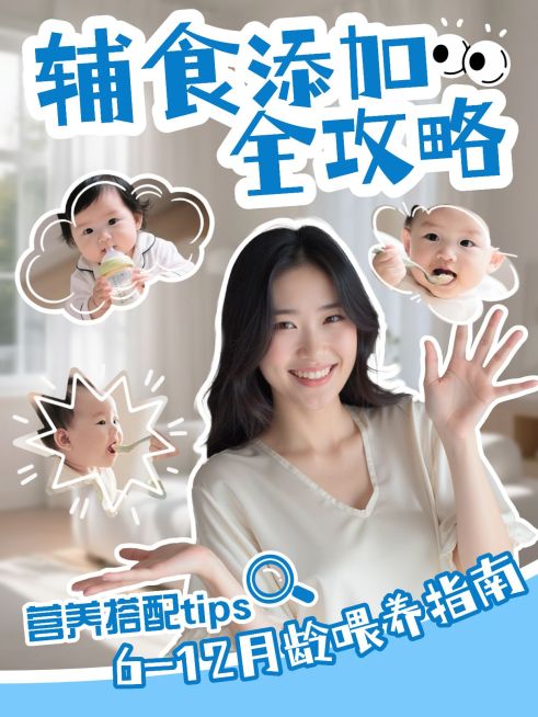 母婴攻略科普分享网感视频封面小红书封面预览效果