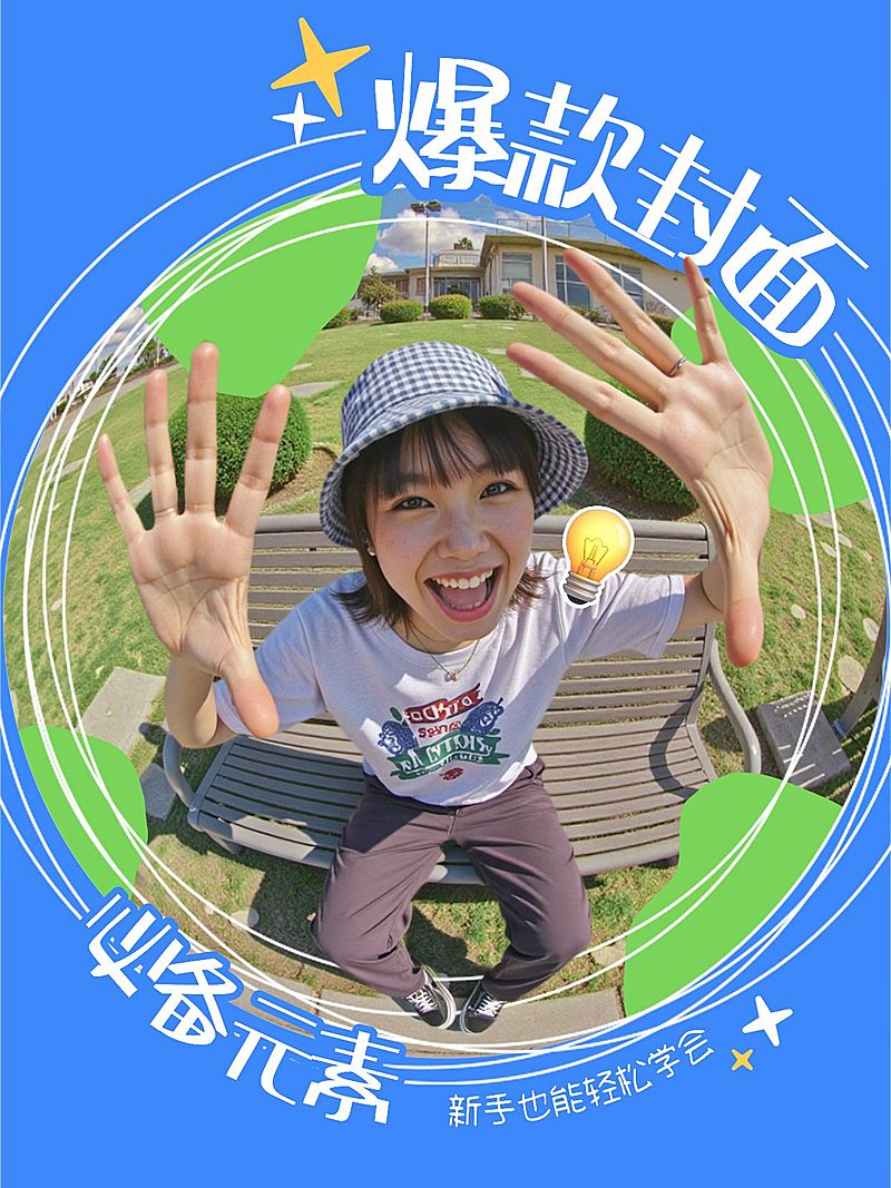 爆款大字网感视频封面小红书封面aigc