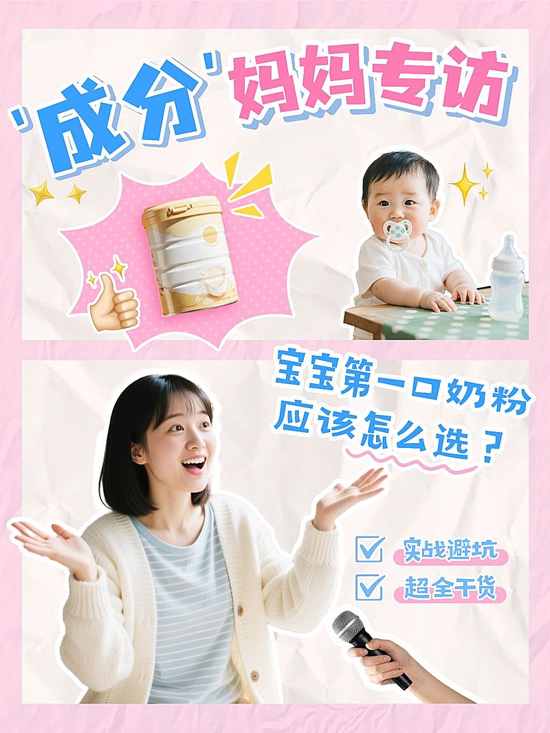 母婴亲子商品选购攻略指南分享小红书封面aigc