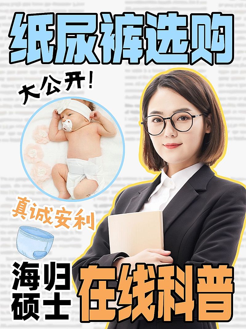 母婴知识科普宣传小红书封面