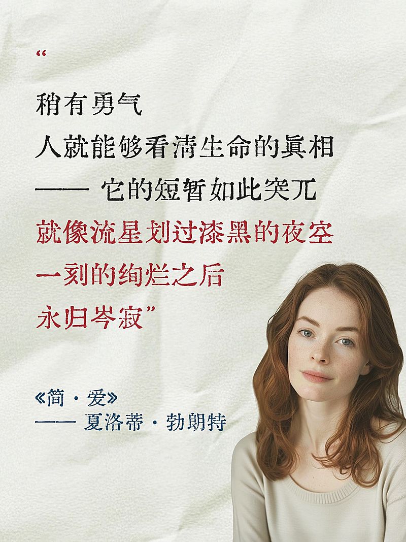 情感语录金句分享文艺感短文语录人像小红书封面