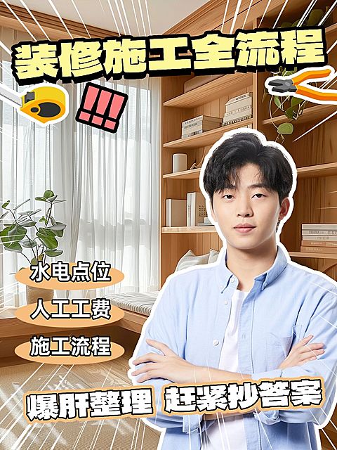 家居攻略指南人像花字小红书封面aigc