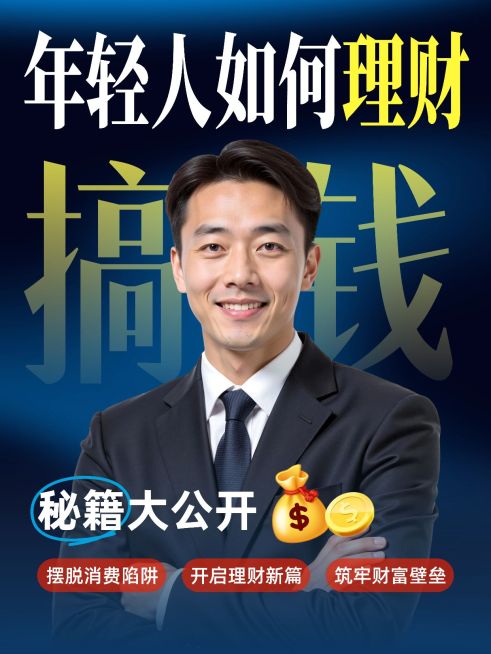 金融经济理财知识干货科普知识付费人像小红书封面预览效果