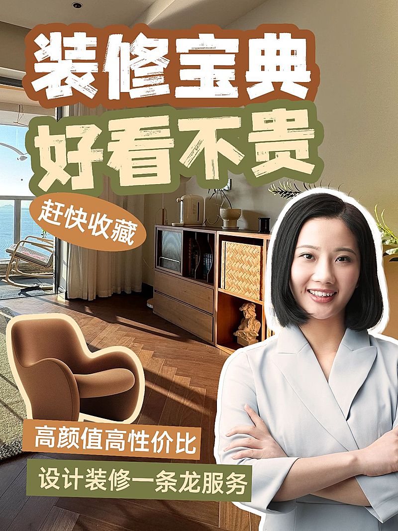 家居百货吸睛人物抠图小红书封面aigc