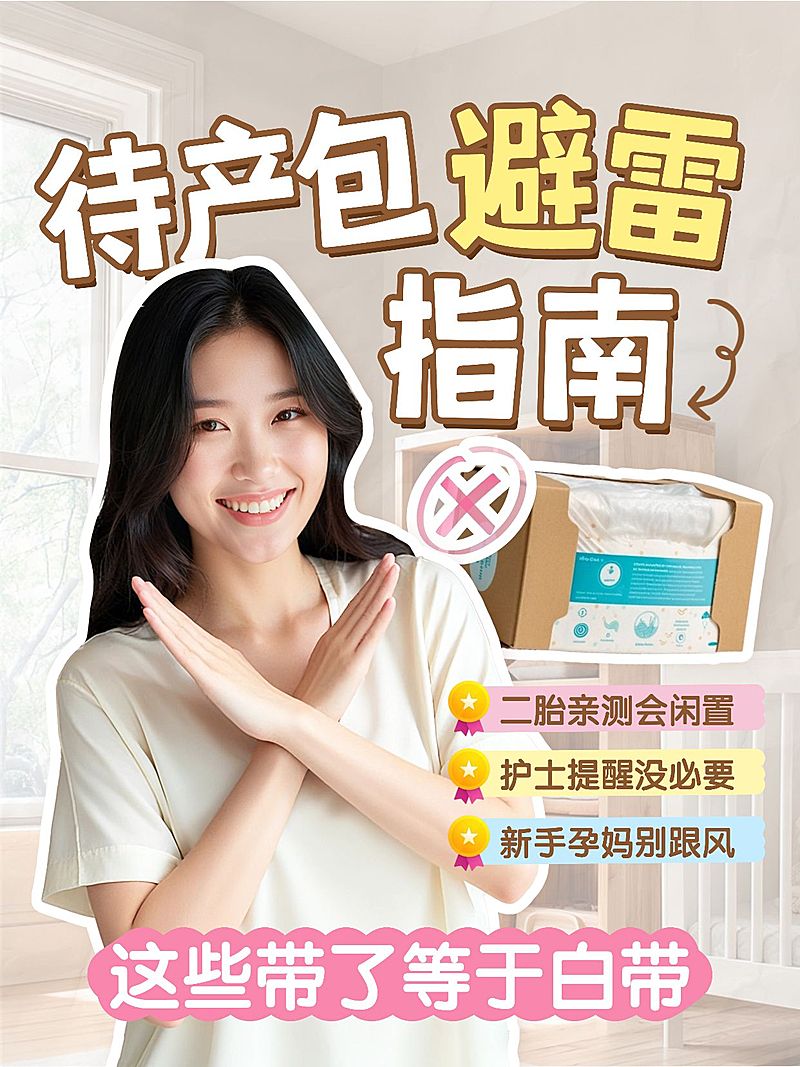 母婴亲子孕产待产包避雷指南人像小红书封面