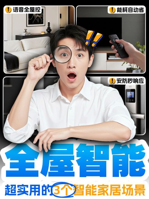 智能家居生活分享自媒体博主视频小红书封面预览效果